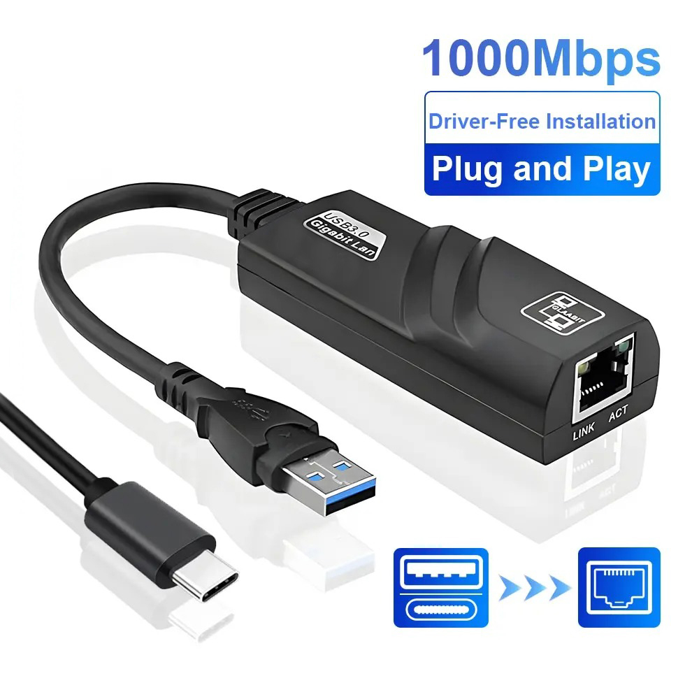 Laptop Accessories Hub - Adaptador Wifi USB 3,0 HUB Ethernet