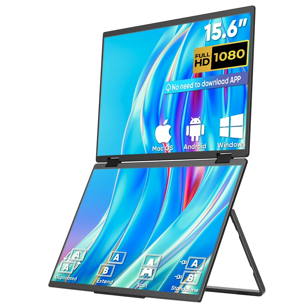 Monitor Portable Usb - Monitores USB Dobles Triples Plegables de