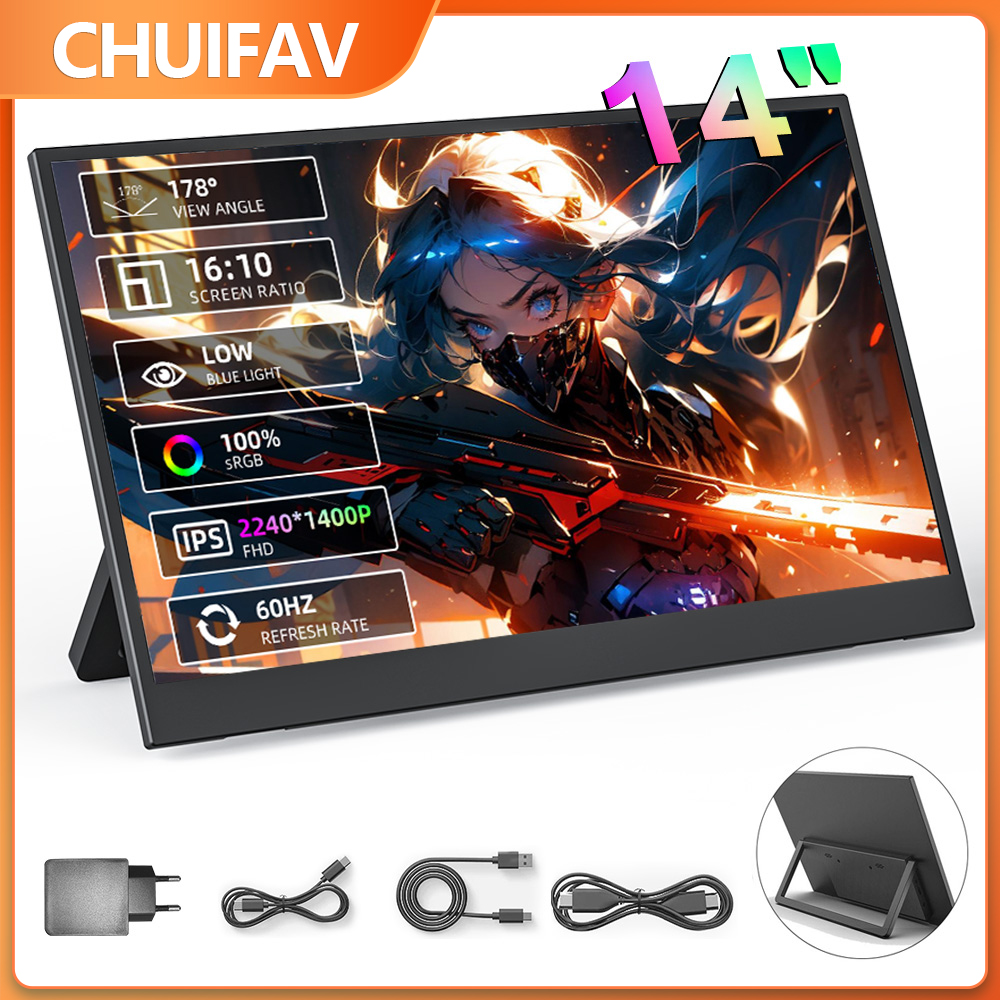 Xbox Laptop Accessories - Monitor Portátil CHUIFAV de 15.6 Pulgadas,