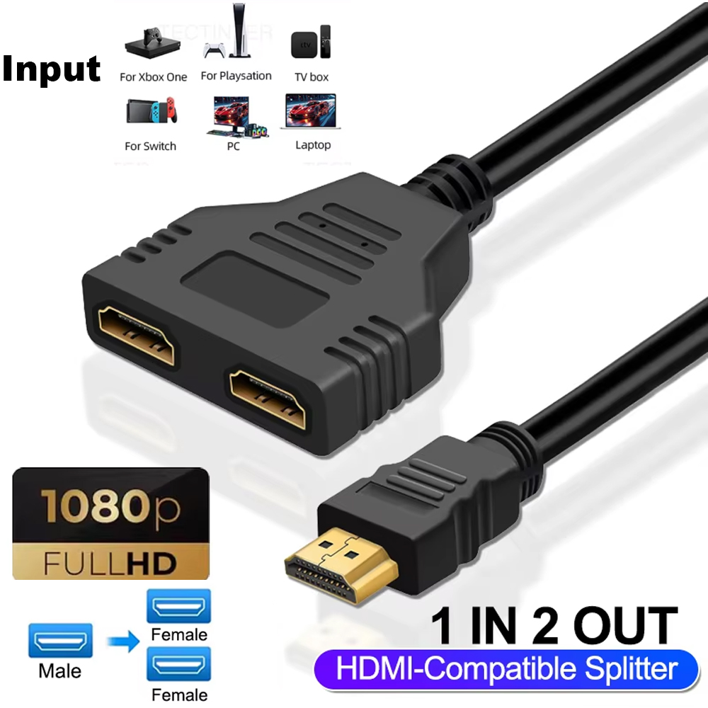 Xbox Laptop Accessories - Cable divisor compatible con HDMI, 1080P,