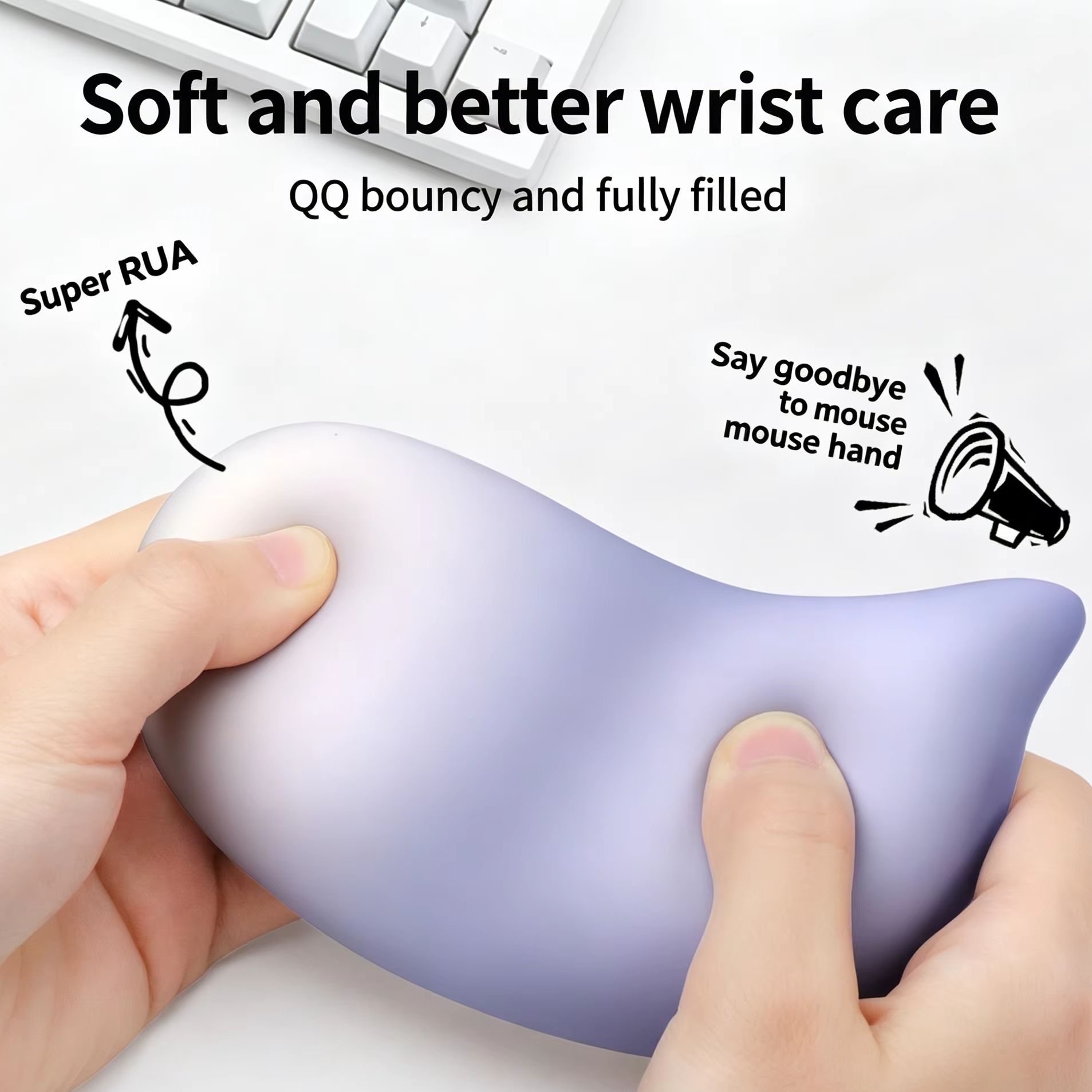 Laptop Accessories For Wrist Support - Almohadilla Suave para Reposar la Muñeca