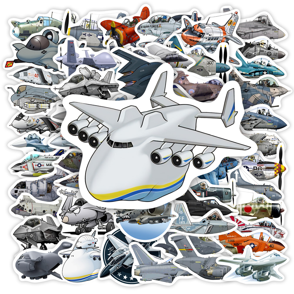 Laptop Accessories Cool - Pegatinas de Aviones de Combate, Adhesivos
