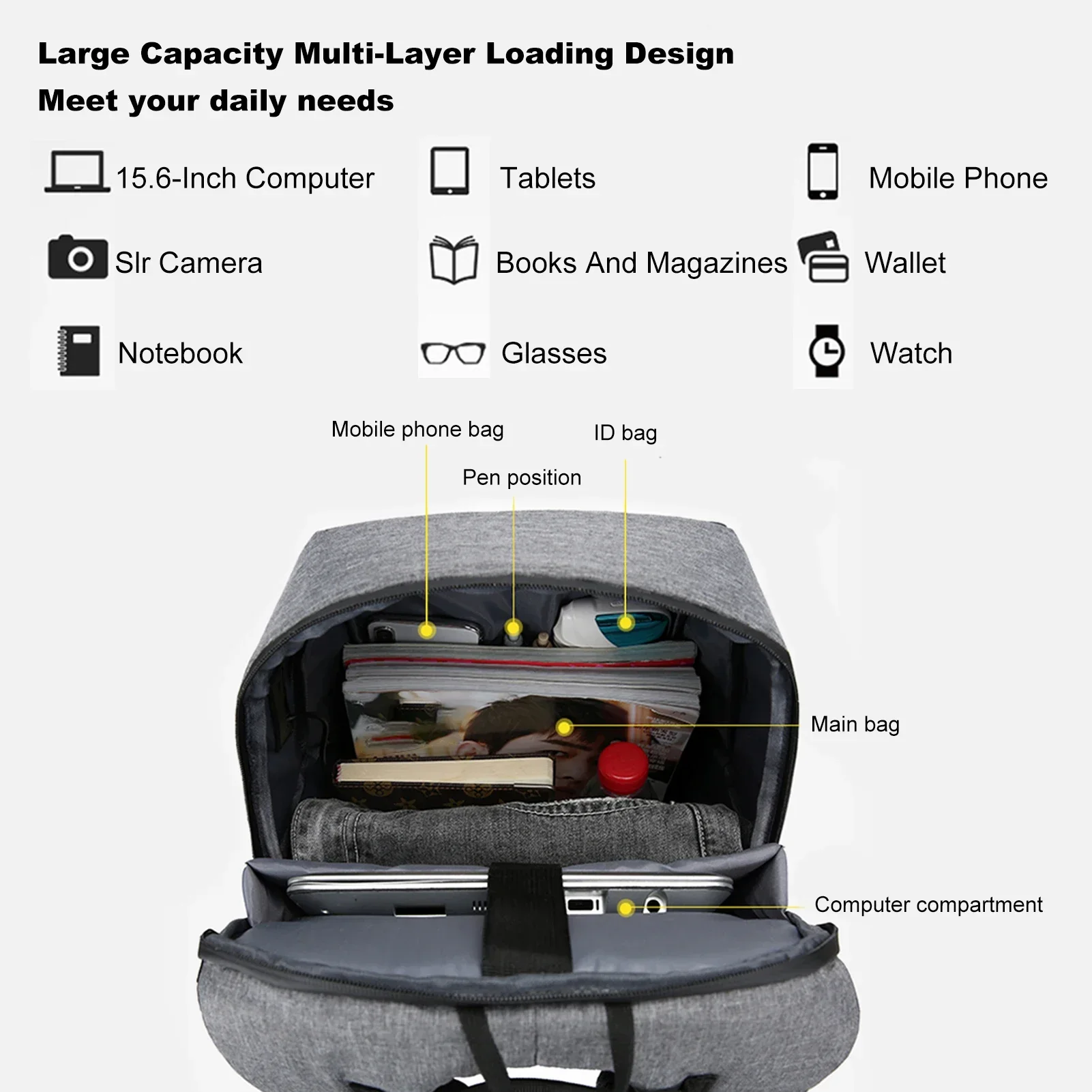 Mochila para portátil de 17 pu - Laptop Bag Waterproof reseña y precio