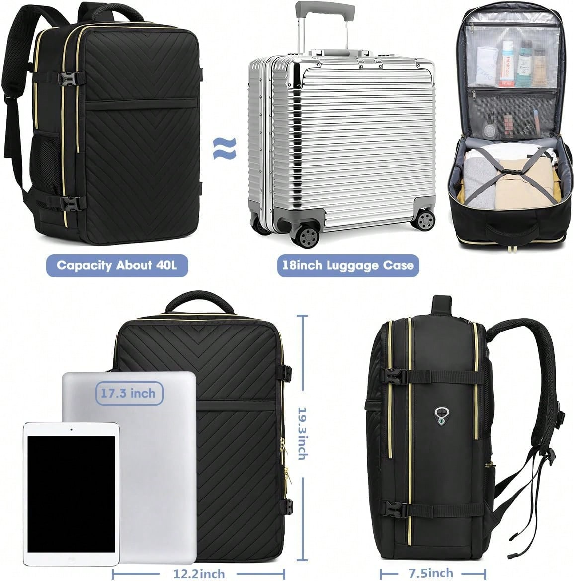 Mochila de viaje grande, aprob - Laptop Bag Waterproof reseña y precio