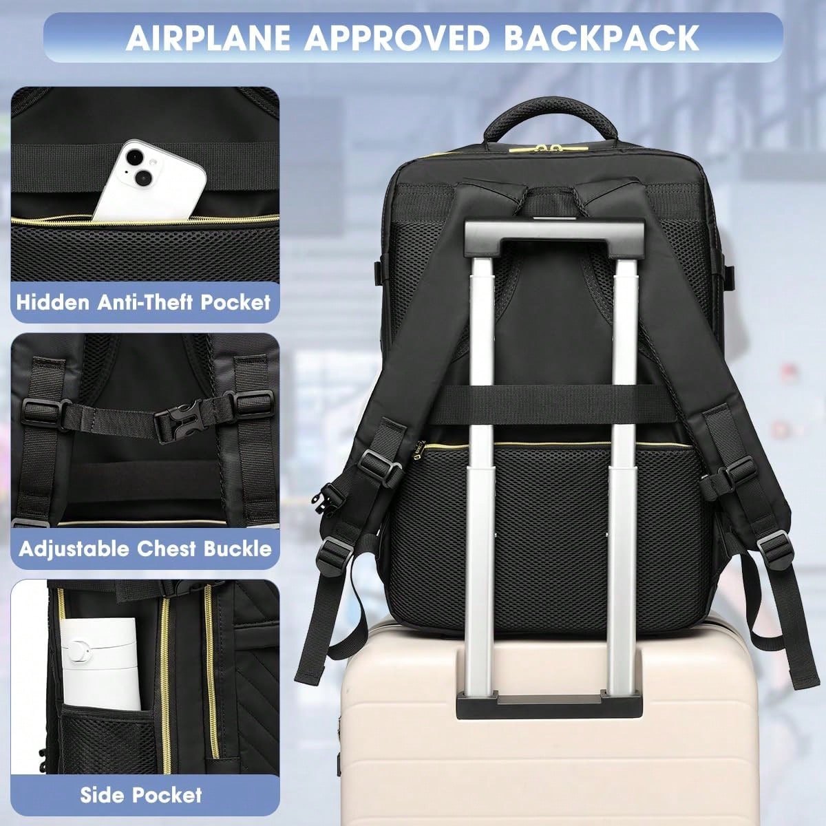 Mochila de viaje grande, aprob - Laptop Bag Waterproof reseña y precio