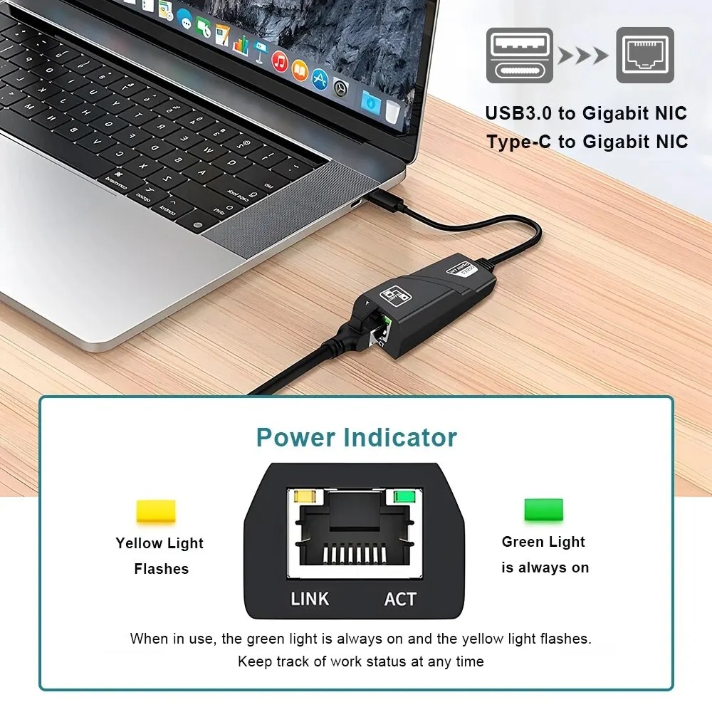 Adaptador Wifi USB 3,0 HUB Eth - Laptop Accessories Hub reseña y precio