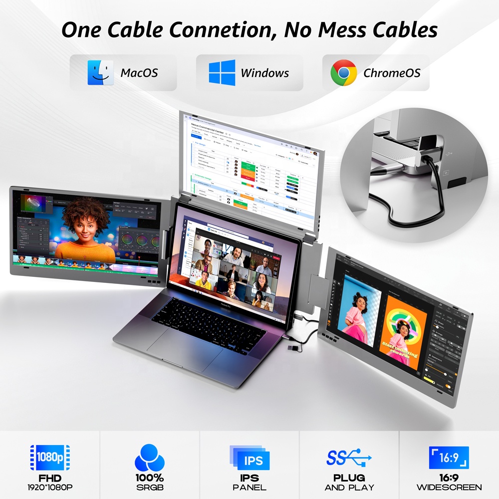 Monitor extensor para computad - Monitor Portable Usb reseña y precio
