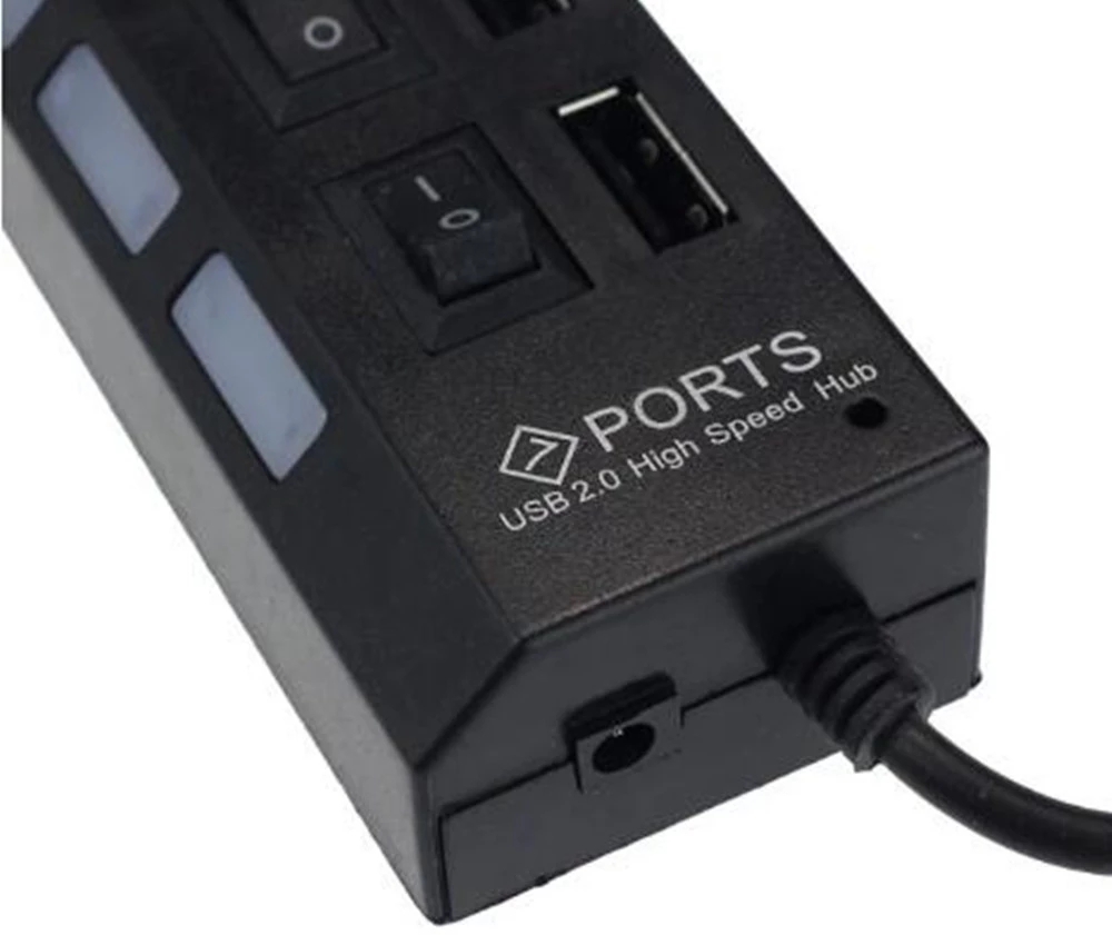 Divisor Hub USB 2,0 de 7 puert - Laptop Accessories Wholesale reseña y precio