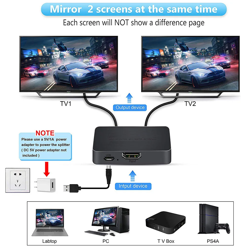 Divisor de vídeo compatible co - Xbox Laptop Accessories reseña y precio